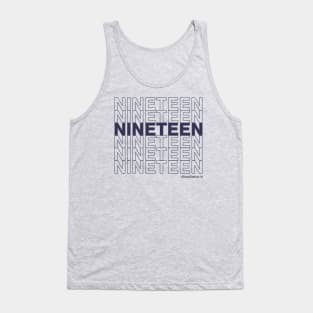 NINETEEN #SaveStation19 (Navy Text) Tank Top